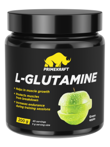 L-GLUTAMINE 200 г.  (PRIME KRAFT)